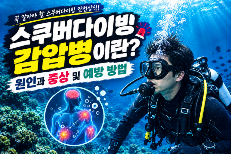 감압병 스쿠버다이빙 안전상식