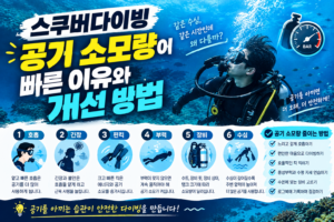 스쿠버다이빙 공기 절약 가이드