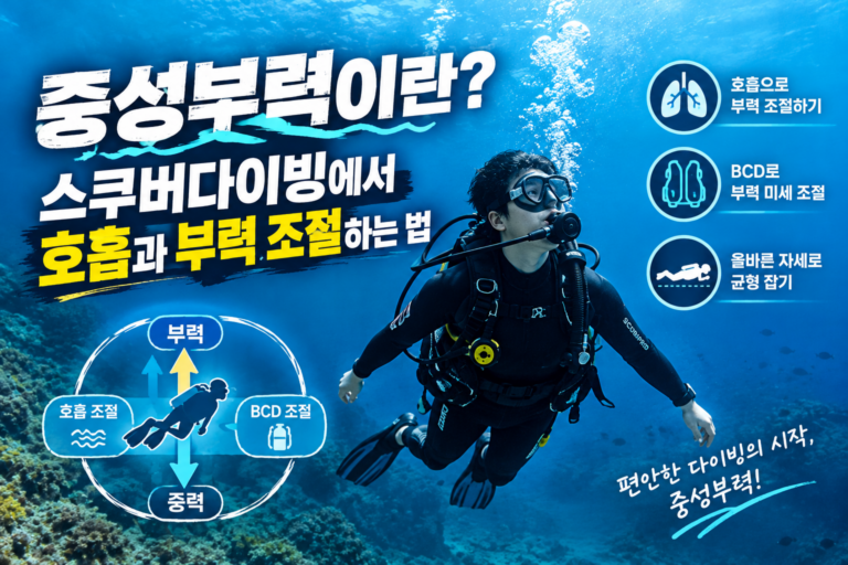 스쿠버다이빙 중성부력 완벽 가이드