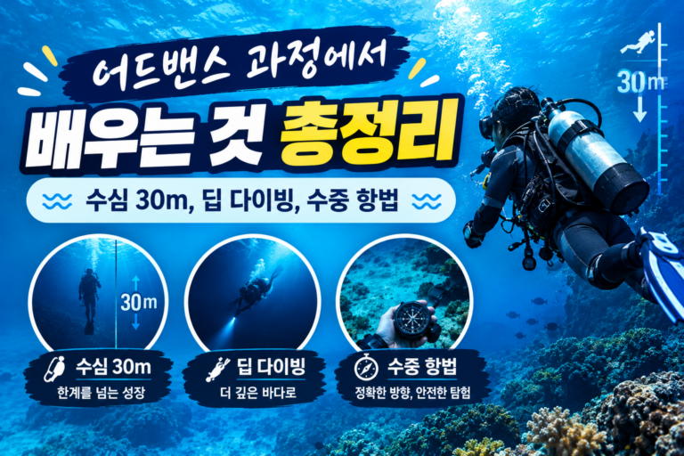 어드밴스 스쿠버 다이빙 총정리