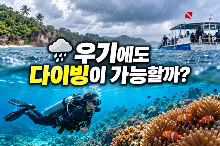 우기에도 다이빙 가능할까_